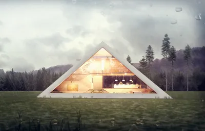 Футуристический концепт дома-пирамиды - Zefirka