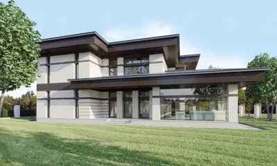 Дом со стеклянной террасой 🏡 Проект современного дома с большой  остекленной террасой-гостиной