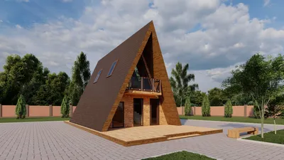 Дачный каркасный дом - Шалаш 1 строительство в Самаре по проекту | Кирстрой