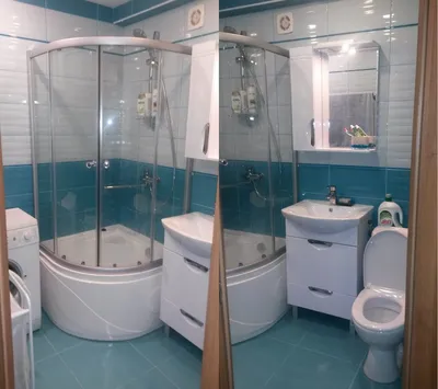 Душевая кабина в ванной комнате в хрущевке - 29 идей дизайна