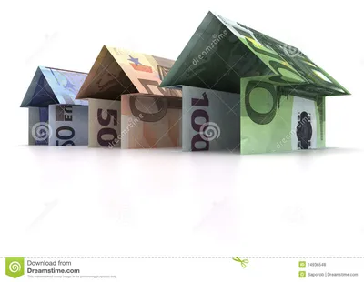 дома евро иллюстрация штока. иллюстрации насчитывающей валюта - 14936548