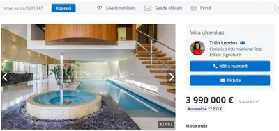 ФОТО | Самый красивый дом Эстонии? Семья известного мультимиллионера  продает роскошную виллу за 4 млн евро - Декор