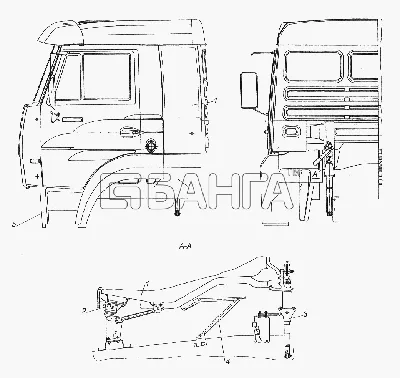 КамАЗ КамАЗ-65116 Установка кабины с оперением-4