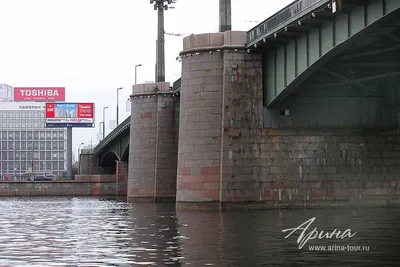 Кантемировский мост Санкт-Петербург, река Большая Невка. Выборгская сторона  - Петроградская сторона