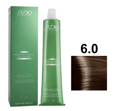 Kapous Professional Studio Крем-краска для волос 6.0 темный блонд, 100мл —  купить в интернет-магазине «Проф Косметика»
