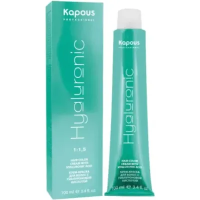 Крем-краска для волос «Kapous» Hyaluronic Acid, HY 6.81 темный блондин  капучино пепельный, 1355, 100 мл купить с доставкой, цены в  интернет-магазине Едоставка
