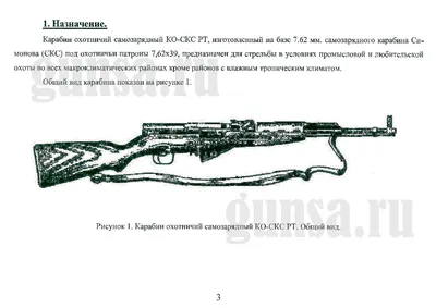 Охотничий карабин СКС 7,62х39 мм - паспорт, инструкция, руководство