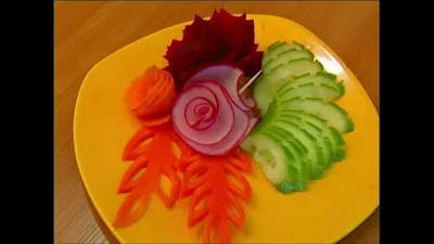 Декор овощей. Быстрые и простые украшения из овощей на каждый день. |  Овощи, Простые украшения, Украшения