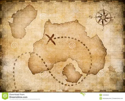 Пиратская карта сокровищ Реквизит Костюмы, реквизит, декорации Каталог  статей