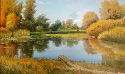 Картина Золотая Осень ᐉ Тишин Павел ᐉ онлайн-галерея Molbert.