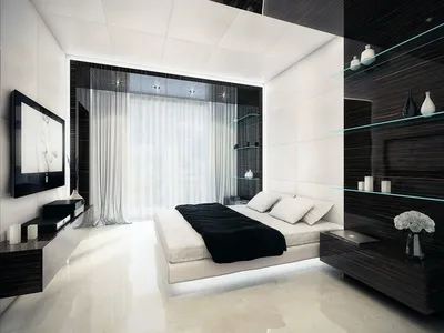 Спальня в стиле хай-тек | Дизайн интерьера | Дзен