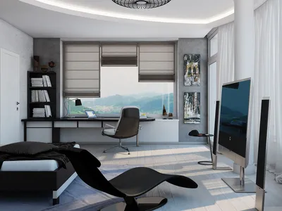Дизайн комнаты в стиле хай тек » Картинки и фотографии дизайна квартир,  домов, коттеджей