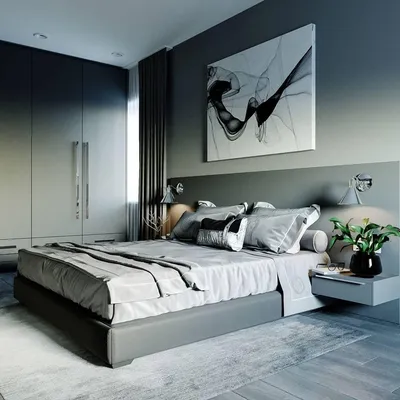 Спальня в стиле хай тек: 60+ фото примеров