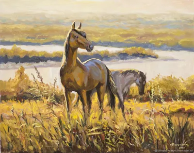Картина с животными. лошадь. Купить картину с лошадьми. кони – купить  онлайн на Ярмарке Мастеров – KS5H4RU | Картины, Самара