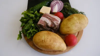 Картофельные лапти с салом. Оригинально, сытно, вкусно. Приготовить проще,  чем кажется. | Еда и вкус | Дзен