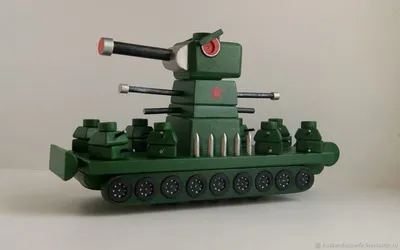 Танк КВ-44 из мультика про танки, деревянная игрушка в цвете – заказать на  Ярмарке Мастеров – NIKTMRU | Техника и роботы, Магнитогорск