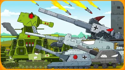 All series KV 44 against the Fortress - Cartoons about tanks - YouTube