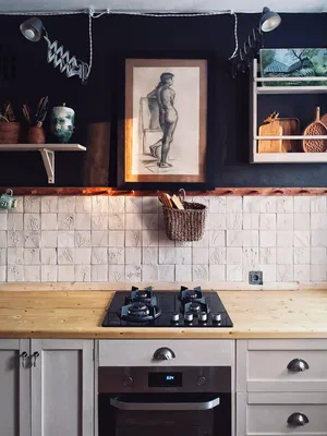 Керамическая плитка для кухонного фартука своими руками | Пикабу