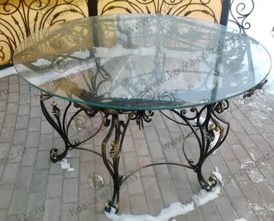 Кованые столы со стеклянной столешницей | Кузница \"Ковка на заказ\" Москва
