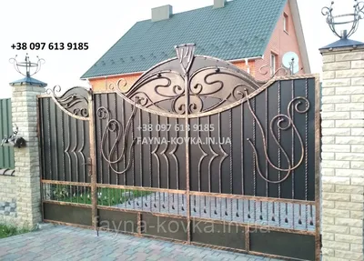 Ворота кованые 219: продажа, цена во Львовской области. Кованые ворота, заборы и ограждения от "Файна Ковка" - 602099199