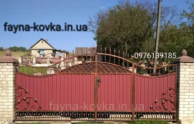 Кованые ворота 9555: продажа, цена во Львовской области. Кованые ворота, заборы и ограждения от "Файна Ковка" - 669500015