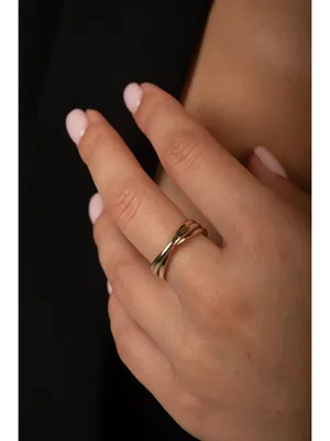 Женское золотое помолвочное кольцо Тринити бесконечность KU\u0026KU 17859935  купить за 31 737 ₽ в интернет-магазине Wildberries