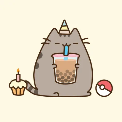 Birthday Pusheen, Emory ? on ArtStation at  https://www.artstation.com/artwork/vBm2x | Pusheen cute, Pusheen birthday,  Pusheen cat