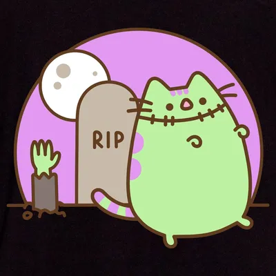 Футболка GeekLand Pusheen Cat Кот Пушин Зомби PC 02.10 — Купить Недорого на  Bigl.ua (1176316500)