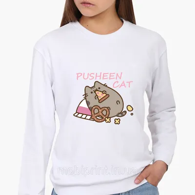 Свитшот Женский Кот Пушин (Pusheen Cat) (8771-3347) Белый — Купить Недорого  на Bigl.ua (1552076137)