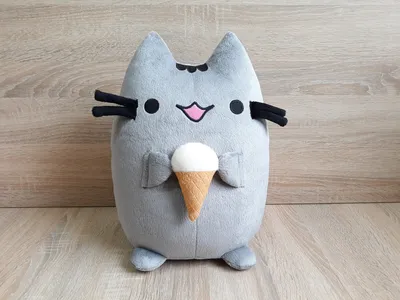 Мягкая игрушка Кот Пушин Pusheen - the cat с мороженым : продажа, цена в  Бердянске. мягкие игрушки от \"Интернет-магазин \"Игрушки-подушки \"Дрёмка\"\" -  767429054