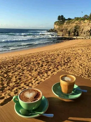Кофе на берегу моря - 62 фото