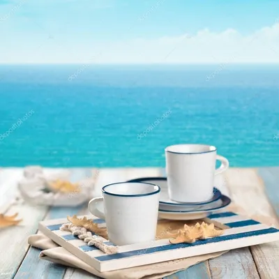 кофе на фоне моря - Поиск в Google | Buongiorno caffè, Buongiorno, Caffè