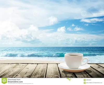 Море и чашка кофе стоковое изображение. изображение насчитывающей ñ  ñ‚oñ€oð½ð½ð¸ðºð° - 58665821