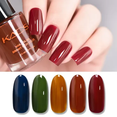 Гель-лак для ногтей KADS, 9,5 мл, Быстросохнущий полупрозрачный, лак для ногтей  лак, 5 осенне-зимних цветов, пурпурно-красный - купить по выгодной цене |  AliExpress