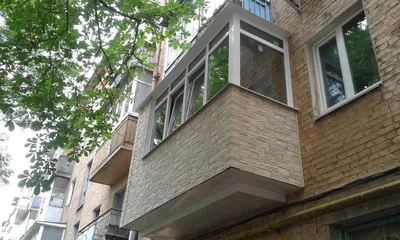 Дизайн балкона снаружи (63 фото)