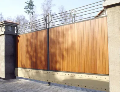 Красивые деревянные ворота фото, деревянные калитки и ворота из дерева Киев  - Мир Металла