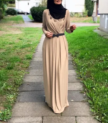 Мусульманские платья для женщин - 99 фото