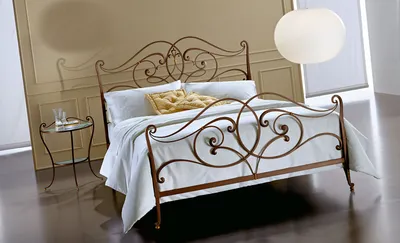 Красивые кованые кровати фото подборка изящных изголовий.