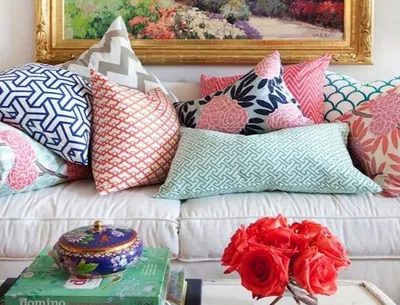 Красивые декоративные подушки для уюта в доме - великолепные дизайнерские  придумки