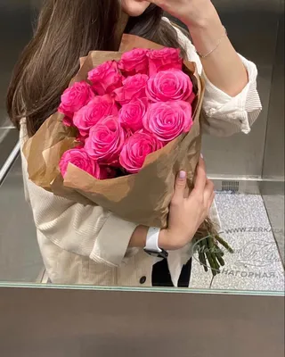 Пин от пользователя nataliaxnowi на доске flowers | Букет из роз, Цветочные  букеты, Букет цветов девушка