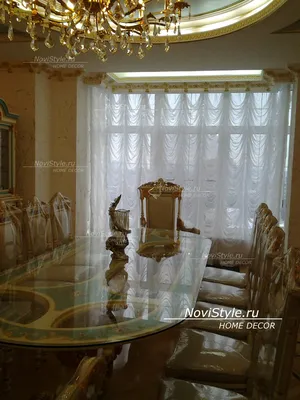 Оформление шторами углового окна в гостиную элитного дома в центре Москвы -  салон штор \"Новый Стиль\" Москва