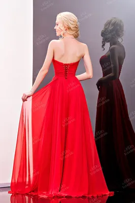 Красное вечернее платье в пол BB186B To be Bride