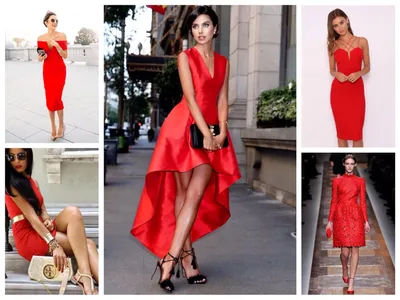 С чем носить красное платье: фото, рекомендации