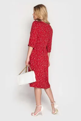 Женская одежда оптом Montella | Маленькое красное платье № 4049