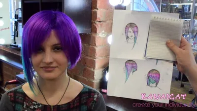 Двухцветное окрашивание и асимметричная стрижка на короткие волосы - YouTube