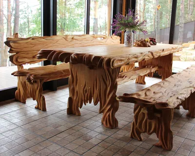 Красивые столы из дерева - 72 фото