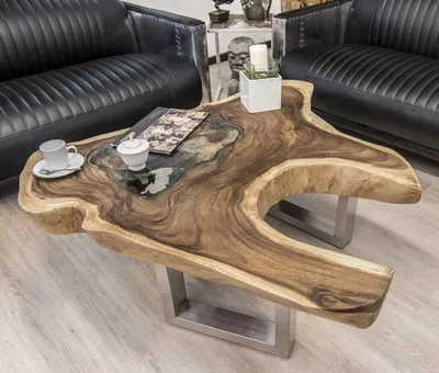 Необычные, оригинальные и самые интересные столы из дерева