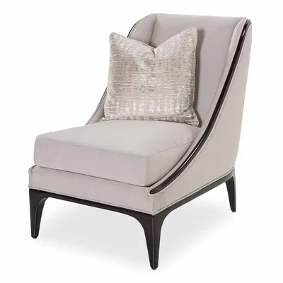 Купить Акцентное кресло без подлокотников в парижском стиле, 1 декоративная  подушка, LATTE коллекции Paris Chic в интернет магазине esteema.ua