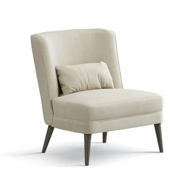Кресло - csh/0324. Кресло без подлокотников в обивке цвета слоновой кости  от фабрики Carpanese Home