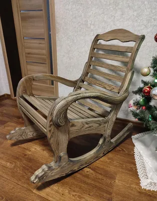 ᐉ Кресло-качалка из натурального дерева Ясень